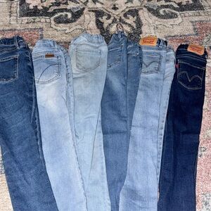 Girls skinny jeans sz 7 and sz6